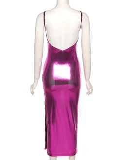 Club Wear Solid Low-Cut Sexy Maxi Dress -BreezeWear Store P 20210721110458033 906