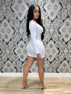 Sexy V Neck Long Sleeve Bodycon Dress For Women -BreezeWear Store P 20211208164229705 847