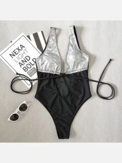 Bronzing Patchwork Cut Out Swimsuits For Women 14 Bronzing Patchwork Cut Out Swimsuits For Women -BreezeWear Store P 20220225173446306 240