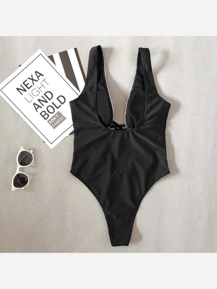 Bronzing Patchwork Cut Out Swimsuits For Women 7 Bronzing Patchwork Cut Out Swimsuits For Women - Image 5