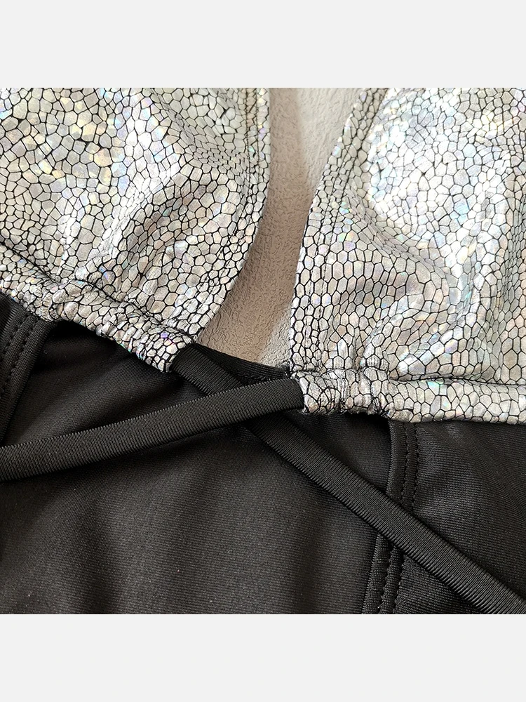 Bronzing Patchwork Cut Out Swimsuits For Women 10 Bronzing Patchwork Cut Out Swimsuits For Women - Image 8