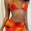 Beach Tie Dye Three Piece Halter Bikinis Sets -BreezeWear Store P 20220225175041222 196