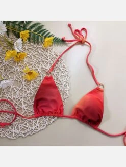 Beach Tie Dye Three Piece Halter Bikinis Sets -BreezeWear Store P 20220225175056890 183