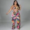 Printed Halter 3 Piece Plus Size Bikini Sets 1 Printed Halter 3 Piece Plus Size Bikini Sets -BreezeWear Store P 20220304140401222 752