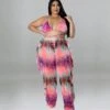 Plus Size Pant Printed Halter 3 Piece Bikini Sets 1 Plus Size Pant Printed Halter 3 Piece Bikini Sets -BreezeWear Store P 20220318144551368 809