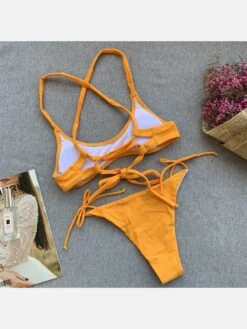 Sexy Bandage Pure Color Beach Bikini Sets 11 Sexy Bandage Pure Color Beach Bikini Sets -BreezeWear Store P 20220321155629029 671