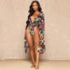 Beach Backless Sleeveless Swimsuit And Cover Ups Sets