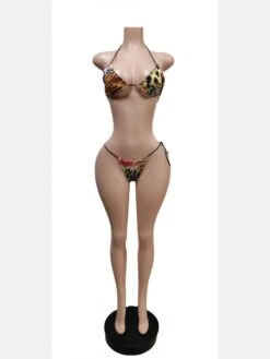 Sexy Leopard Halter 3 Piece Bikini Sets -BreezeWear Store P 20220323103054817 393