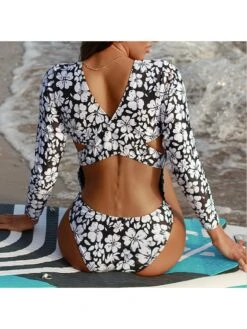 Sexy Long Sleeve Backless One-piece Bikini Swimsuit 9 Sexy Long Sleeve Backless One-piece Bikini Swimsuit -BreezeWear Store P 20220330110656992 690