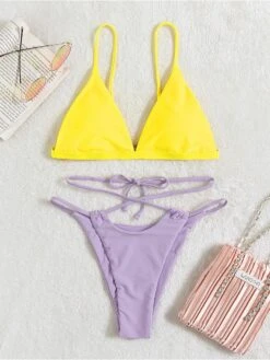 Sexy Pure Color Bikini Set -BreezeWear Store P 20220331142456900 243