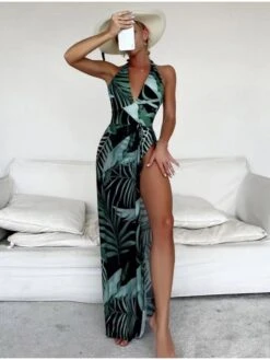 Summer Printed High Waisted Two Piece Swimwear