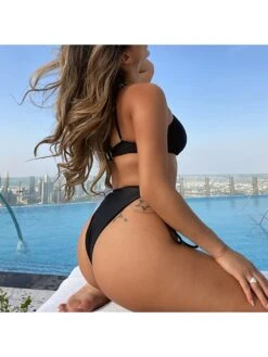 Sexy Sleeveless Gauze Patchwork Women's Bikini -BreezeWear Store P 20220411201435615 466