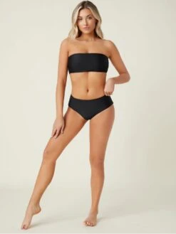 Sexy Solid Tie Wrap 2 Piece Strapless Bikini Sets