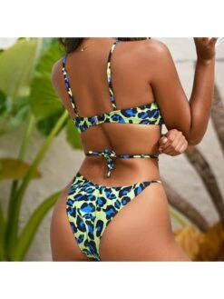 Wild Sexy Hollow Out Printing Backless Bra&Sets -BreezeWear Store P 20220518213942612 230