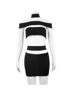 Zipper Up Cut Out Black Designer Bodycon Dress -BreezeWear Store P 20220519205847469 599