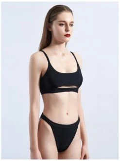 Women Sexy Sleeveless Solid Two-piece Swimsuits -BreezeWear Store P 20220522000543602 303