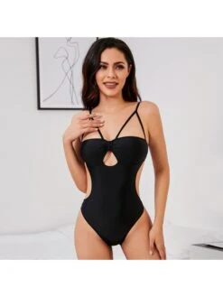 Women Sexy Sleeveless Solid One-piece Bikinis