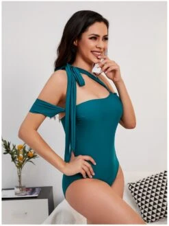 Women Sexy Sleeveless Solid One-piece Swimsuits -BreezeWear Store P 20220522005540794 114