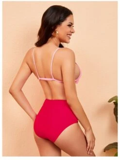 Summer Sexy Bow Sleeveless 2 Piece Bikinis -BreezeWear Store P 20220522005844630 957