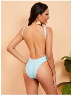 Sexy Colorblock Crisscross Backless Women's One-Piece Swimsuit 9 Sexy Colorblock Crisscross Backless Women's One-Piece Swimsuit -BreezeWear Store P 20220522021445489 690