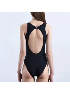 Covering Colorblock Hollowed Out Women's One-Piece Swimsuit -BreezeWear Store P 20220522021745273 878