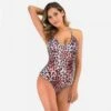 Sexy Leopard Print Printing Bandage Backless Women's One-Piece Bikini 2 Sexy Leopard Print Printing Bandage Backless Women's One-Piece Bikini -BreezeWear Store P 20220524023738471 514