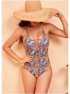 Sexy Beach Printed One Piece Swimwear