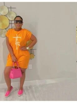 Summer Casual Short Sleeve Short Dresses