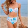 Women Sexy Sleeveless Two-piece Tie Dye Bikinis -BreezeWear Store P 20220530131740690 475
