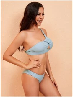 Sexy Pure One Shoulder Swimsuit Bikinis -BreezeWear Store P 20220606170013123 519