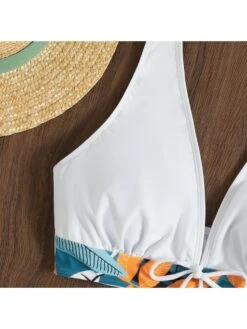 Sexy Halter Printed Women's High-waisted Bikini Swimwear -BreezeWear Store P 20220608145351162 114