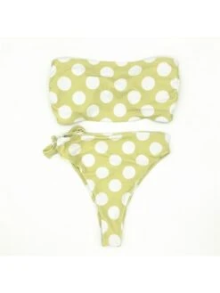 Sexy Strapless Polka Dots Knotted Women's Bikini -BreezeWear Store P 20220614190250380 254