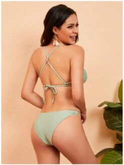 Sexy Women's Backless Bikini Swimsuit Set -BreezeWear Store P 20220615140947947 857