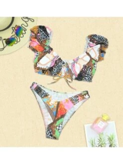 Sexy Printed Stringy Selvedge Backless Bikini Sets 10 Sexy Printed Stringy Selvedge Backless Bikini Sets -BreezeWear Store P 20220622154350526 879