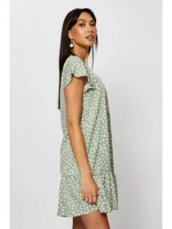 Summer Fashion V Neck Printing Women's Short Dress -BreezeWear Store P 20220624153148605 485