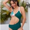 Cut Out Printed Backless Sexy One Piece Swimsuits -BreezeWear Store P 20220624200344022 759