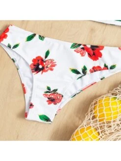 Summer Printing Striped High Waist Split Bikini Swimsuit 8 Summer Printing Striped High Waist Split Bikini Swimsuit -BreezeWear Store P 20220627233601024 903