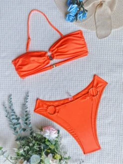 Sexy Pure Color Halter Hollowed Out 2 Piece Bikini Sets 10 Sexy Pure Color Halter Hollowed Out 2 Piece Bikini Sets -BreezeWear Store P 20220704141350403 768