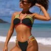 Sexy Halter Colorblock Backless 2 Piece Bikini Sets -BreezeWear Store P 20220707201959832 654