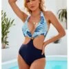 Hollowed Out Backless Sexy One-Piece Swimsuit -BreezeWear Store P 20220711190901882 691