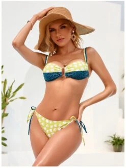 Sexy Contrast Color Printed 2 Piece Bikini Sets -BreezeWear Store P 20220711192408586 769
