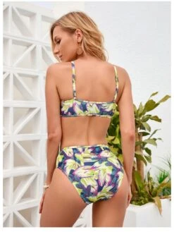 Sexy Printing Hollowed Out Backless One-piece Swimwear -BreezeWear Store P 20220711192511684 404
