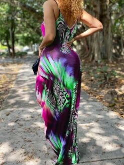 Sexy Deep V Maxi Dress -BreezeWear Store P 20220713101042651 797