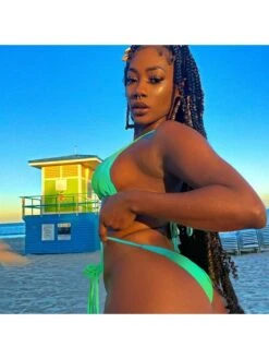 Sexy Halter Gradient Backless Bandage Women's Swimsuit -BreezeWear Store P 20220715163346771 553