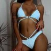 Sexy Pure Color Backless Bikini Swimsuit Set -BreezeWear Store P 20220715172341708 938