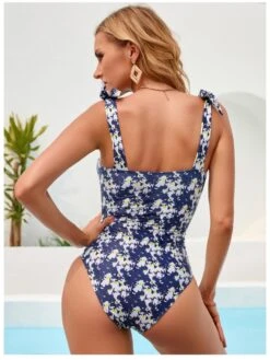 Square Neck Floral Sleeveless Summer Beach Swimsuits -BreezeWear Store P 20220719190605845 483