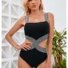 Patchwork Hollow Out Sleeveless Swimsuits For Women -BreezeWear Store P 20220719190858720 818
