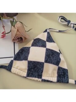 Sexy Beach Grid Bikini Sets For Women -BreezeWear Store P 20220719204613049 829
