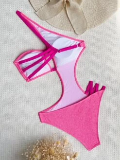 Hot Summer Hollow Out One Shoulder Swimsuits -BreezeWear Store P 20220723102744540 712