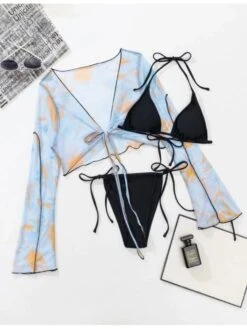 Sexy Printing 2022 Three-Piece Bikini Swimsuit Set -BreezeWear Store P 20220817195250336 200